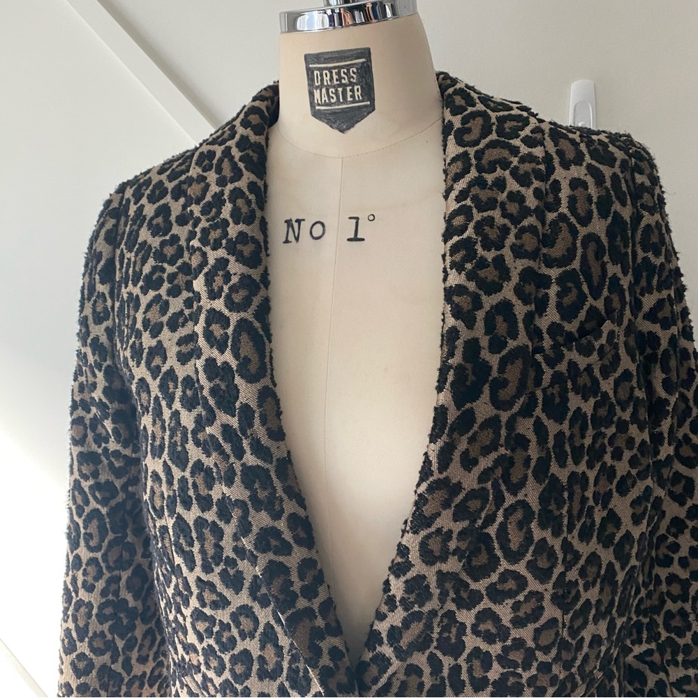 Smythe Leopard Print Anytime Blazer - 4 - image 4